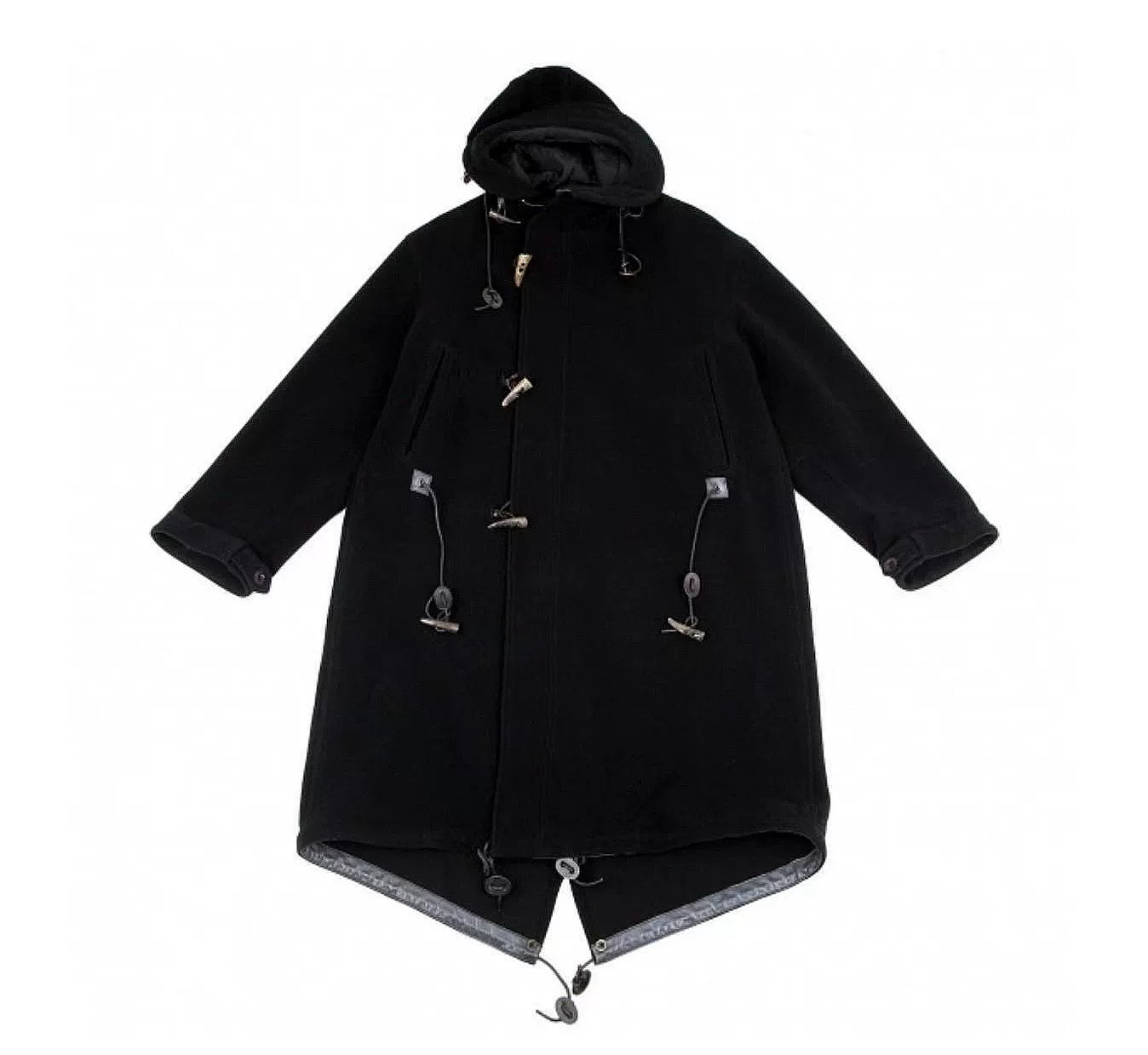 Yohji Yamamoto Pour Homme Mainline Hooded Wool Gabardine Coat