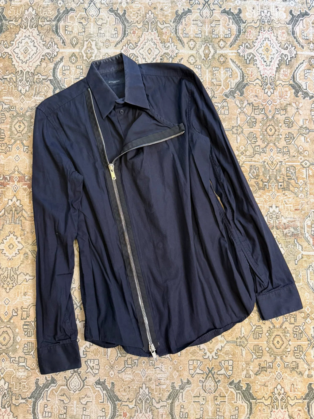 Givenchy Double-Layer Side-Zip Shirt Jacket
