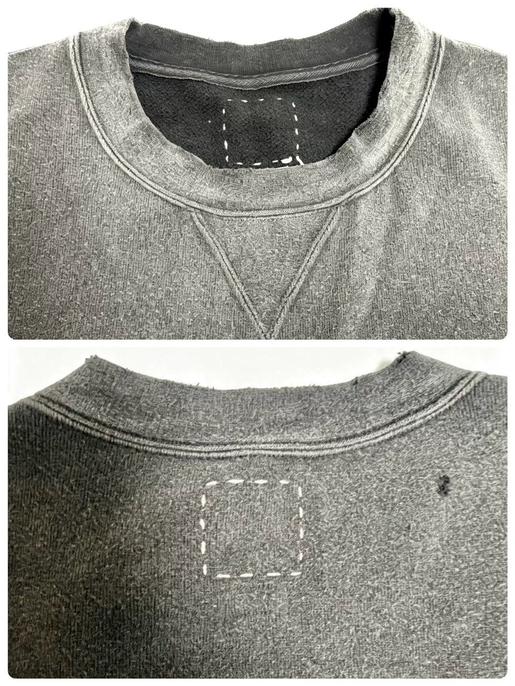 Visvim 23SS Court Sweat S/S Crash Short Sleeve Distressed Tee