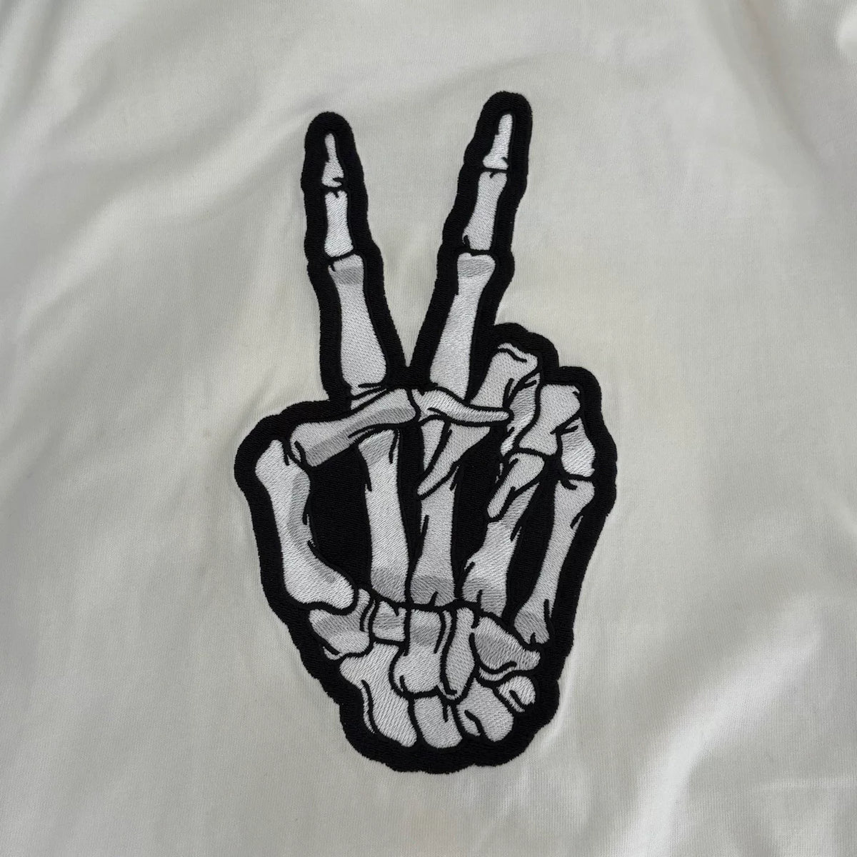 Balenciaga Dissolved Smile Scissors Embroidered Short Sleeve Top
