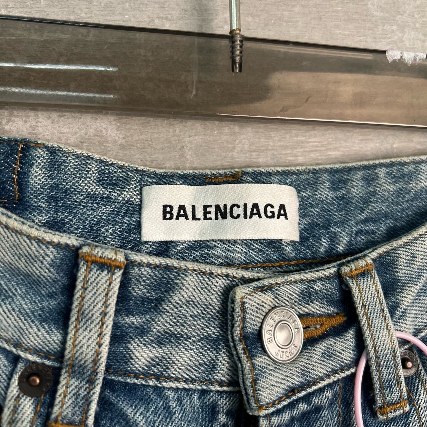 Balenciaga Two-Piece Distressed Jeans