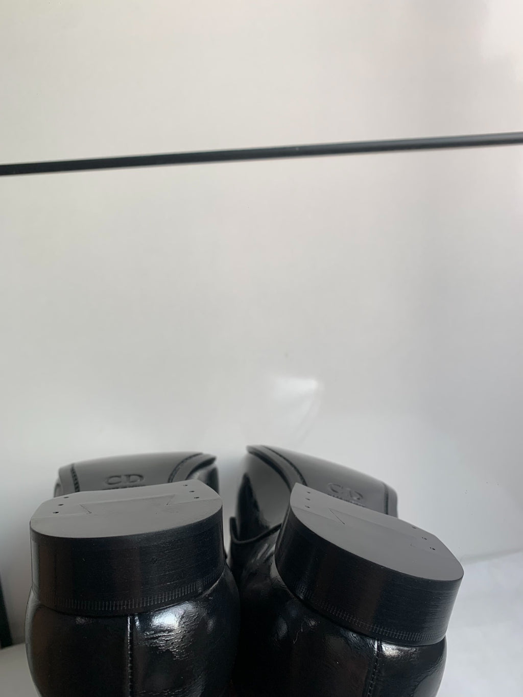 Dior Black Spotted Leather Derby Shoes