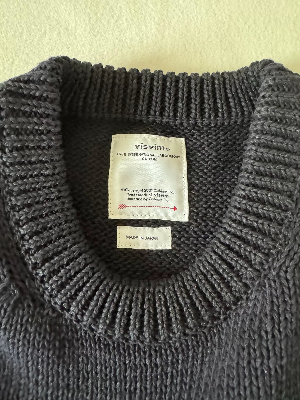 Visvim 23ss Letterman Crew Knit vs Knitwear Sweater