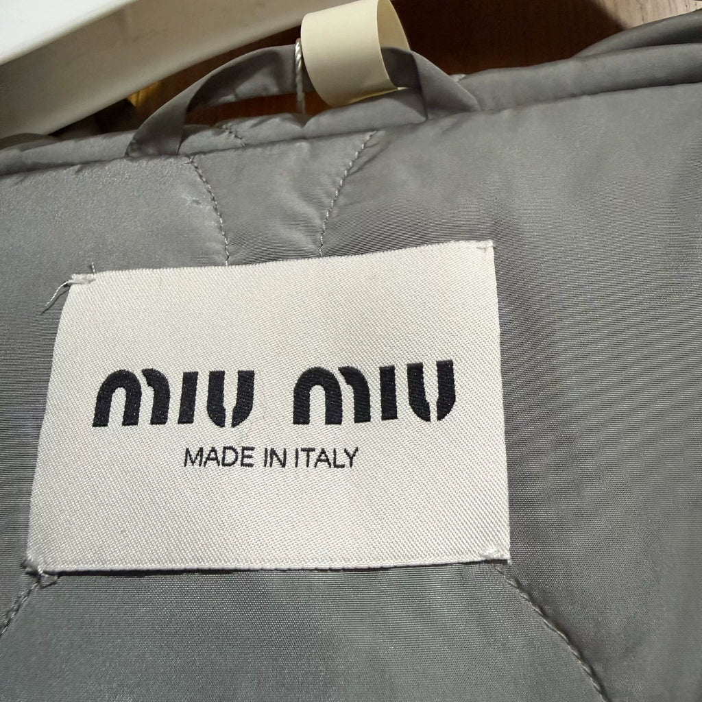 Miu Miu Pocket Logo Cotton Jacket