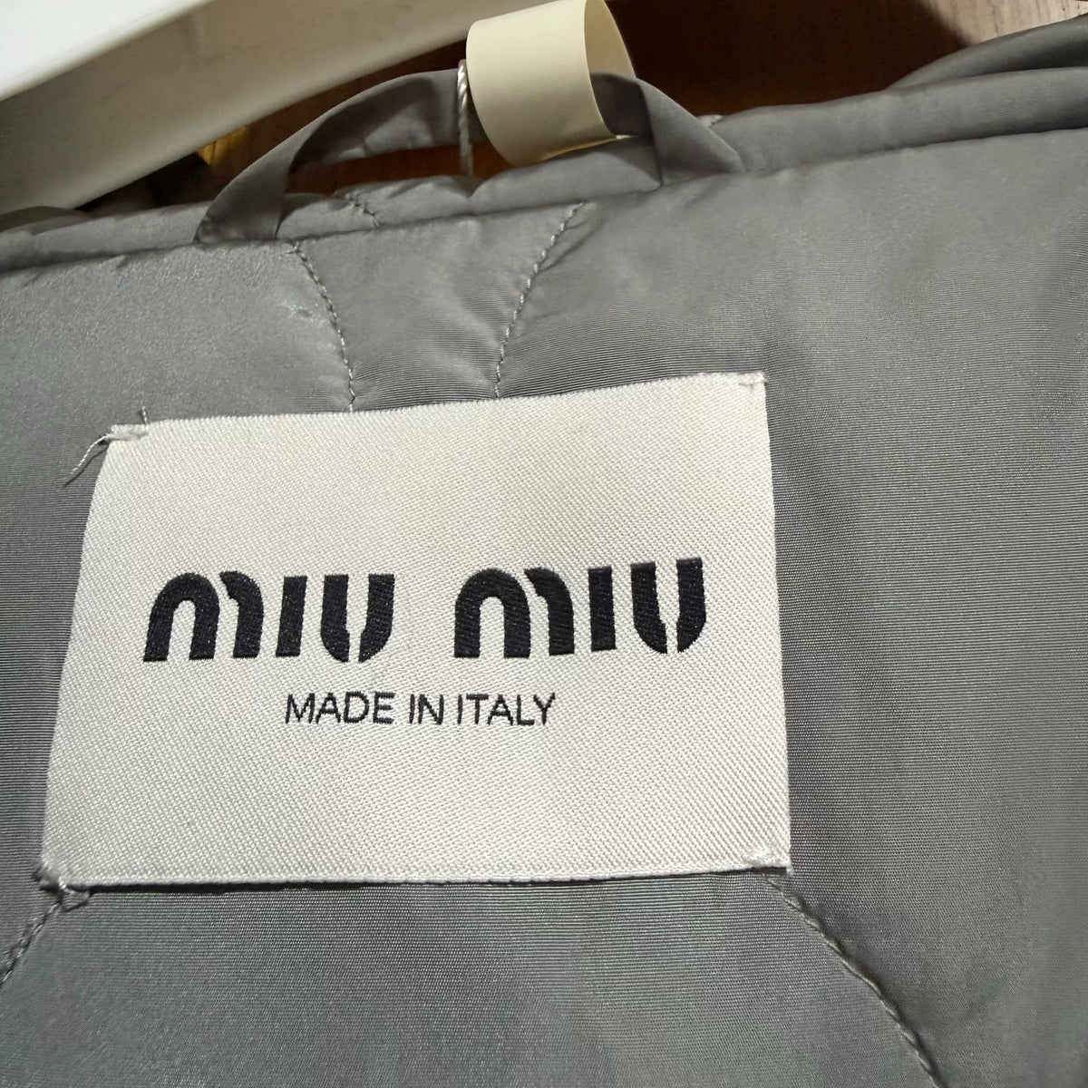 Miu Miu Pocket Logo Cotton Jacket