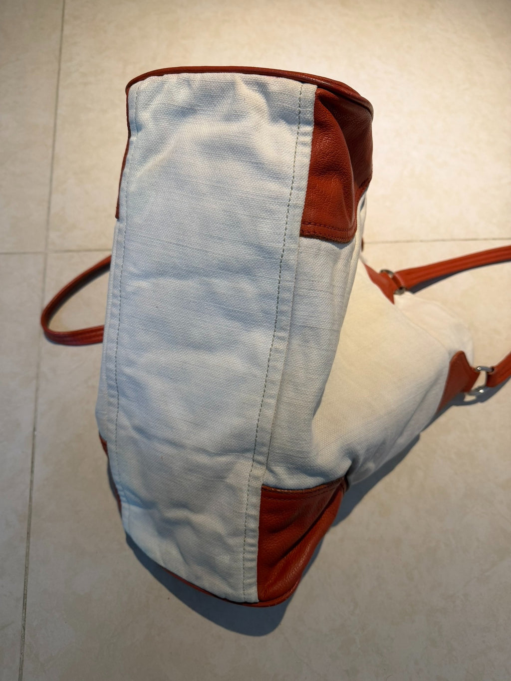 Prada Micro Logo Double-Sided Nylon Tote Bag