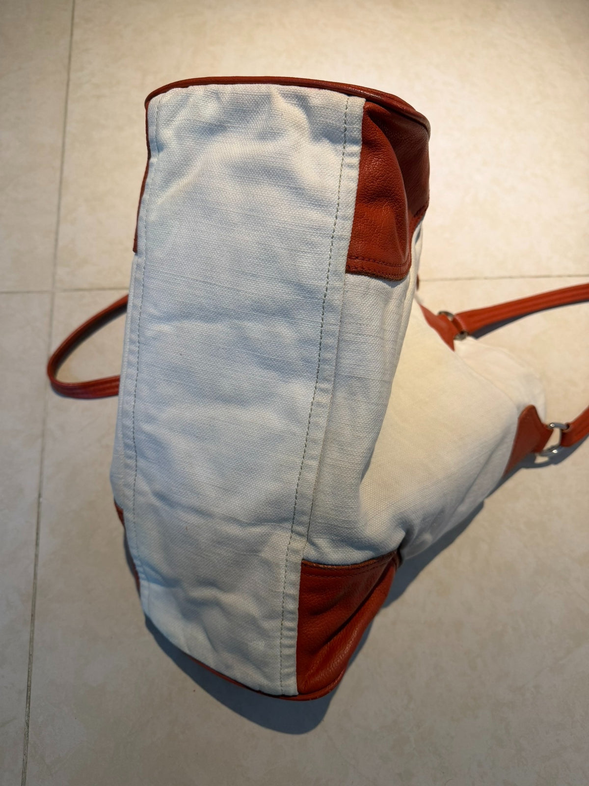 Prada Micro Logo Double-Sided Nylon Tote Bag