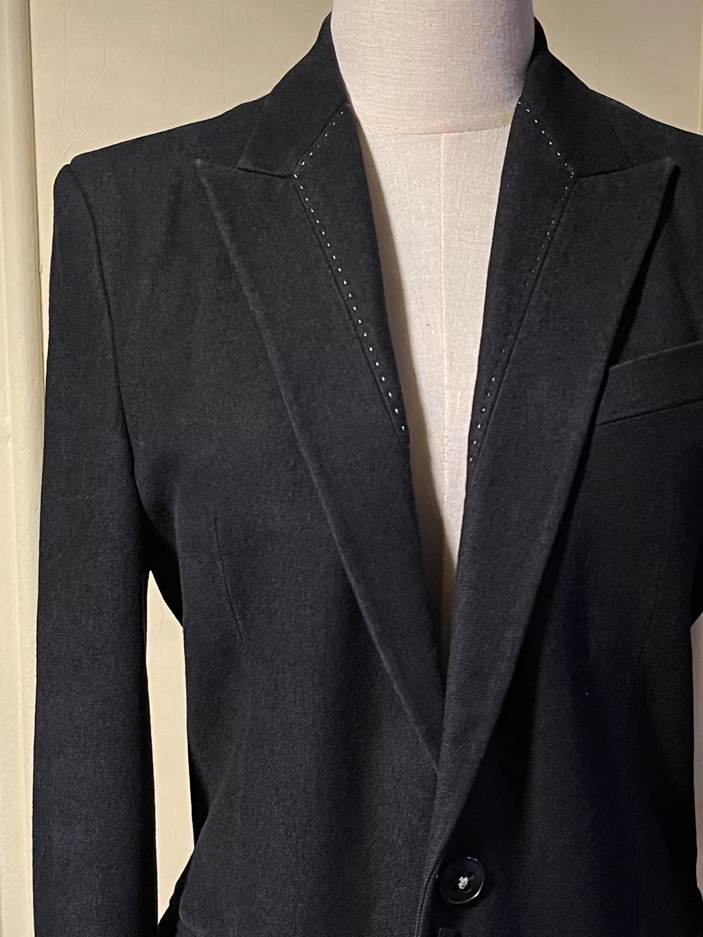 Ann Demeulemeester Peak-Lapel Wool Blazer