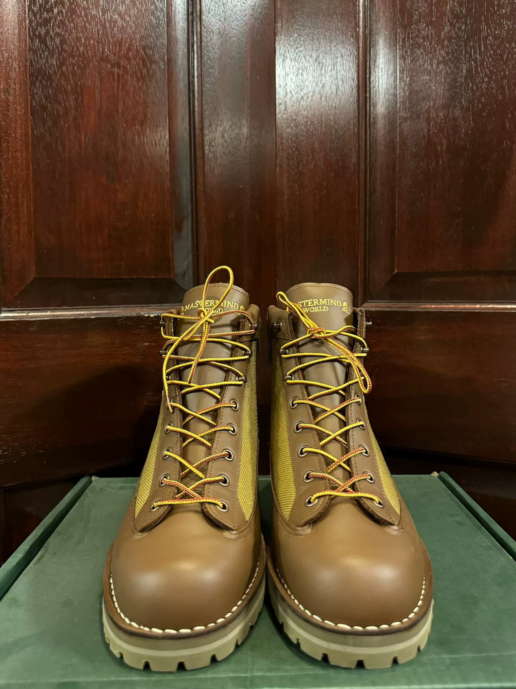 Mastermind World × DANNER Brown Zipped Boots