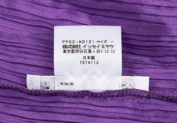 Issey Miyake Vintage Purple Pleated Top