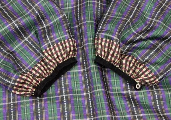 COMME des GARCONS Vintage Grey Plaid Top