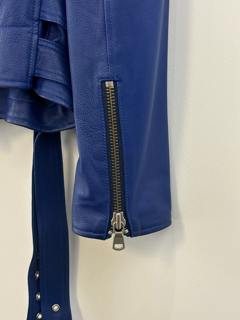 Jean Paul Gaultier | Klein Blue Biker Leather Jacket