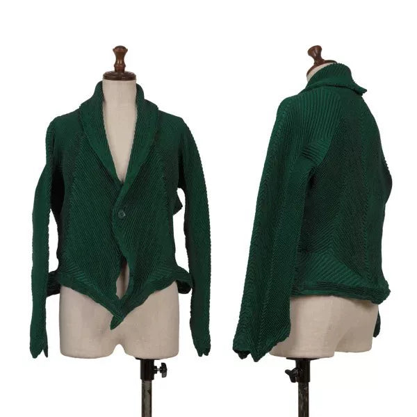 Issey Miyake Vintage Green Line Pleated Top
