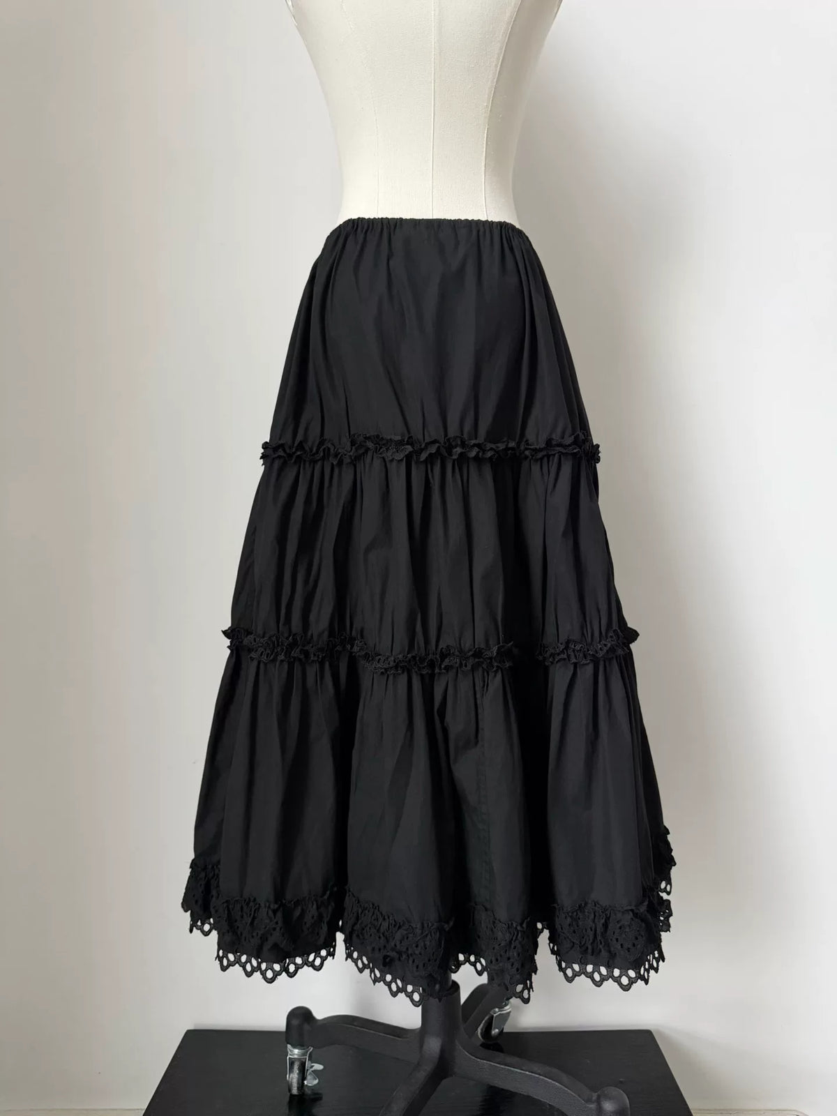 Junya Watanabe 2001 Lace Tiered Skirt