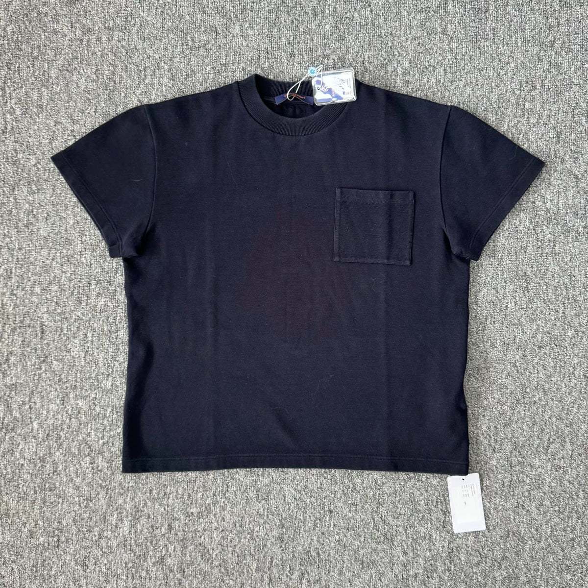 Louis Vuitton LV pocket back tonal monogram all-over print short-sleeve T-shirt