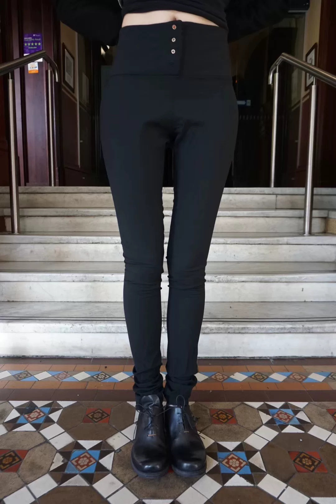 M.A+ AW17 leggings Black Wool Pants
