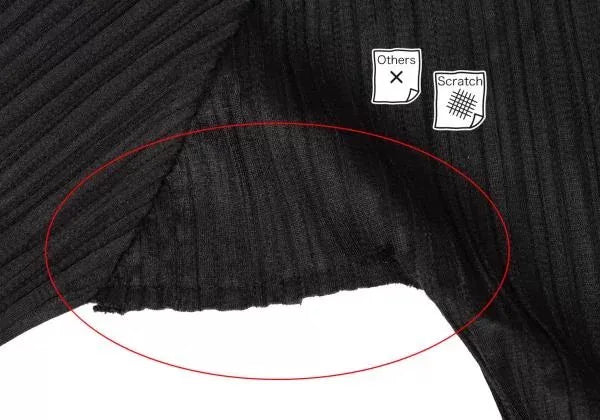 Issey Miyake Vintage Black Lace Pleated Top