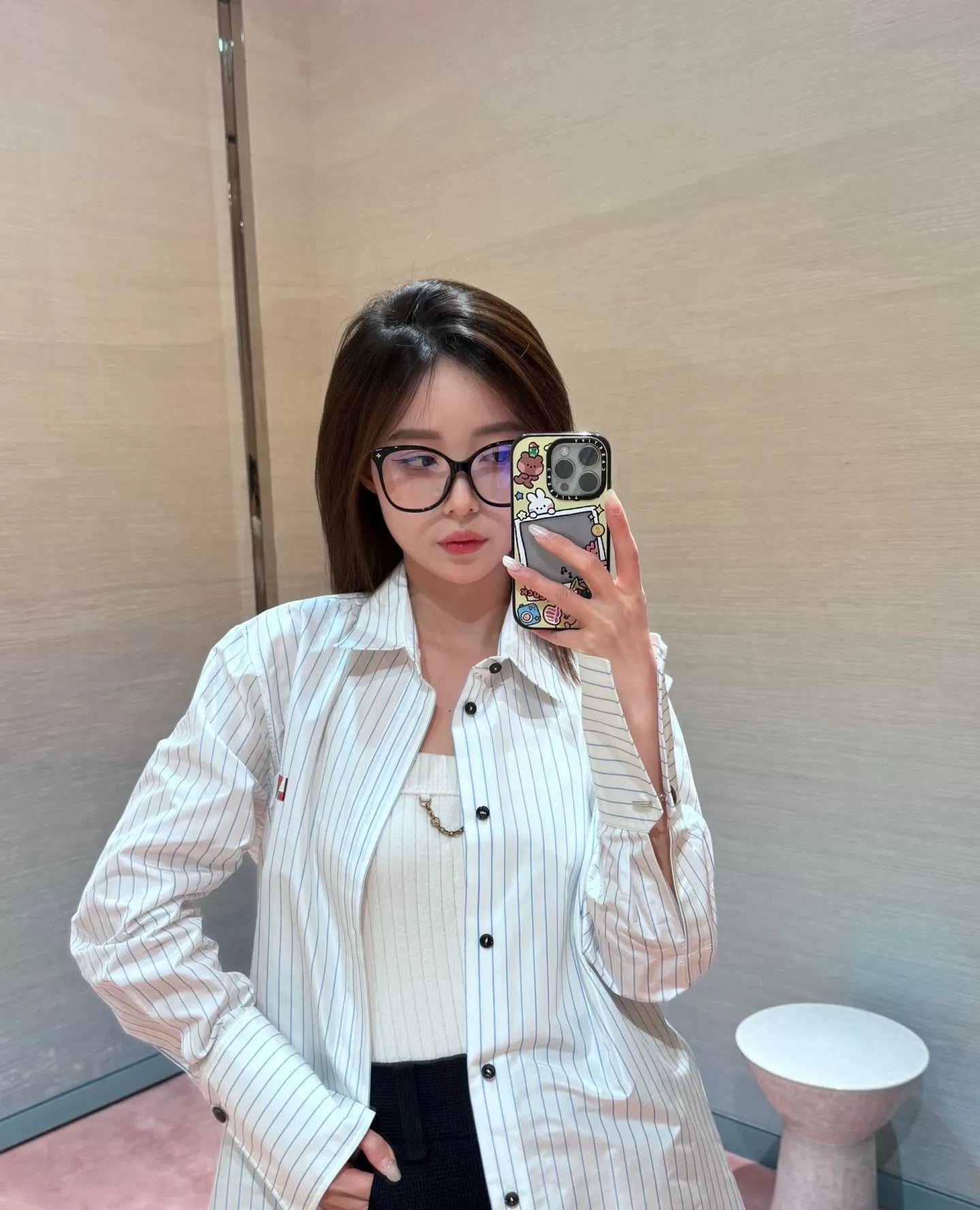 Louis Vuitton Blue Striped Shirt