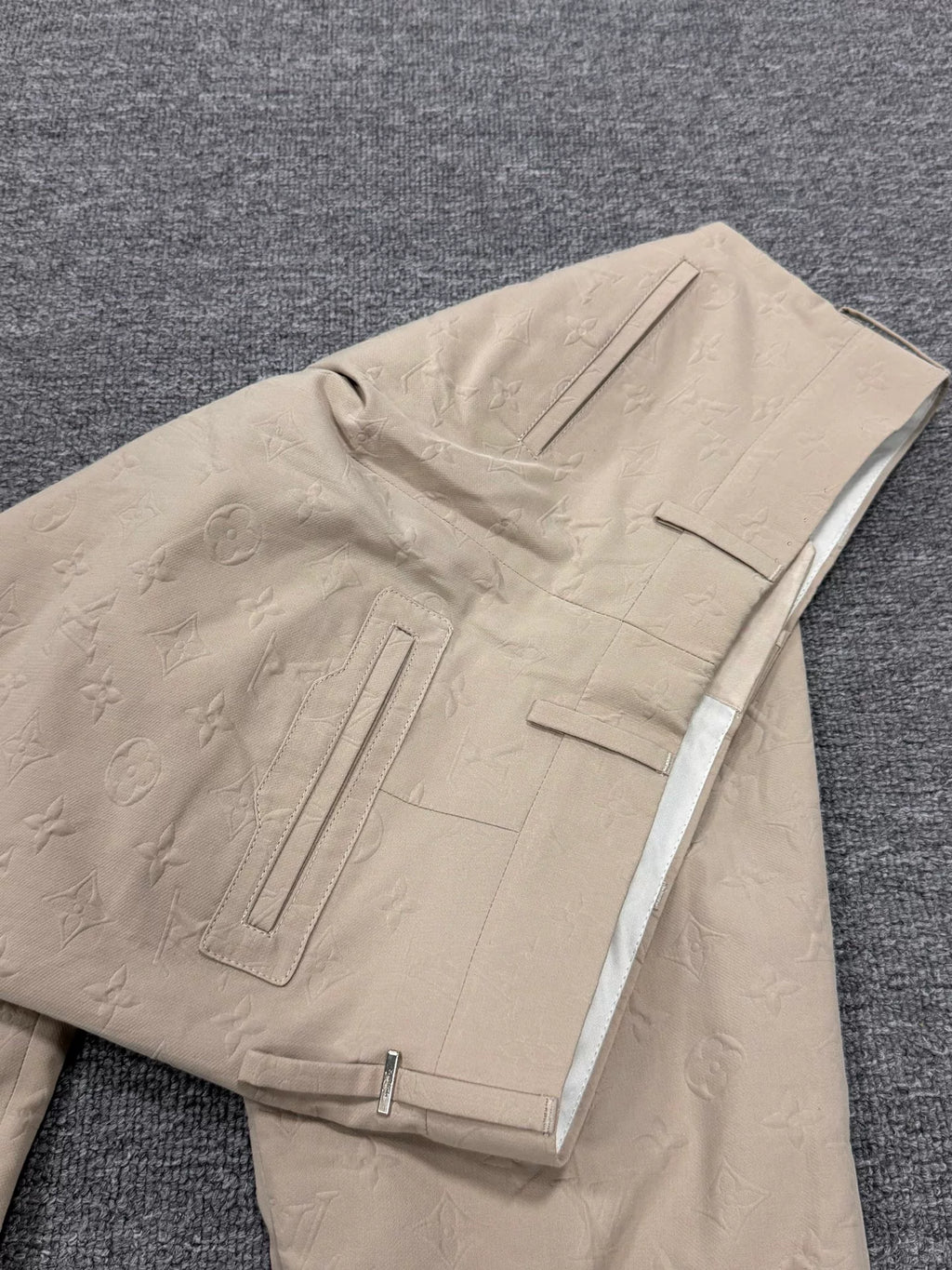 Louis Vuitton Off-White Embossed Monogram Pants