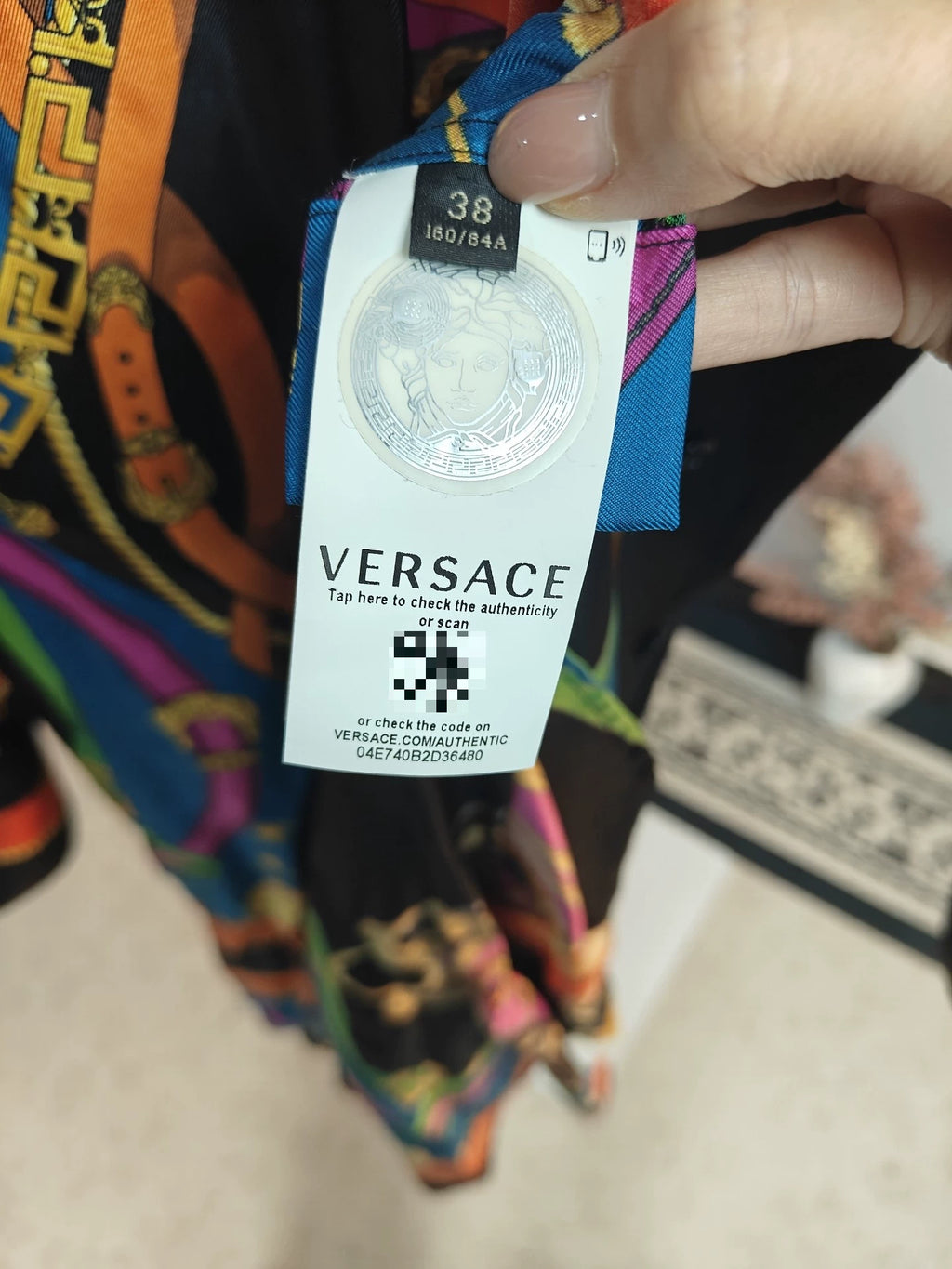 Versace Print Long Shirt