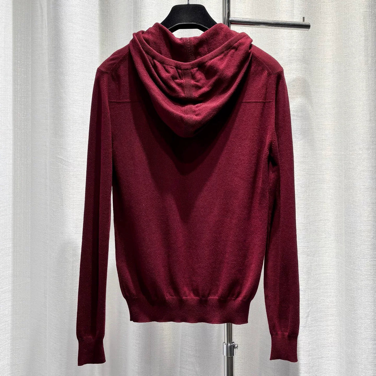 Dior Red Hooded Zip-Up Cashmere Sweater