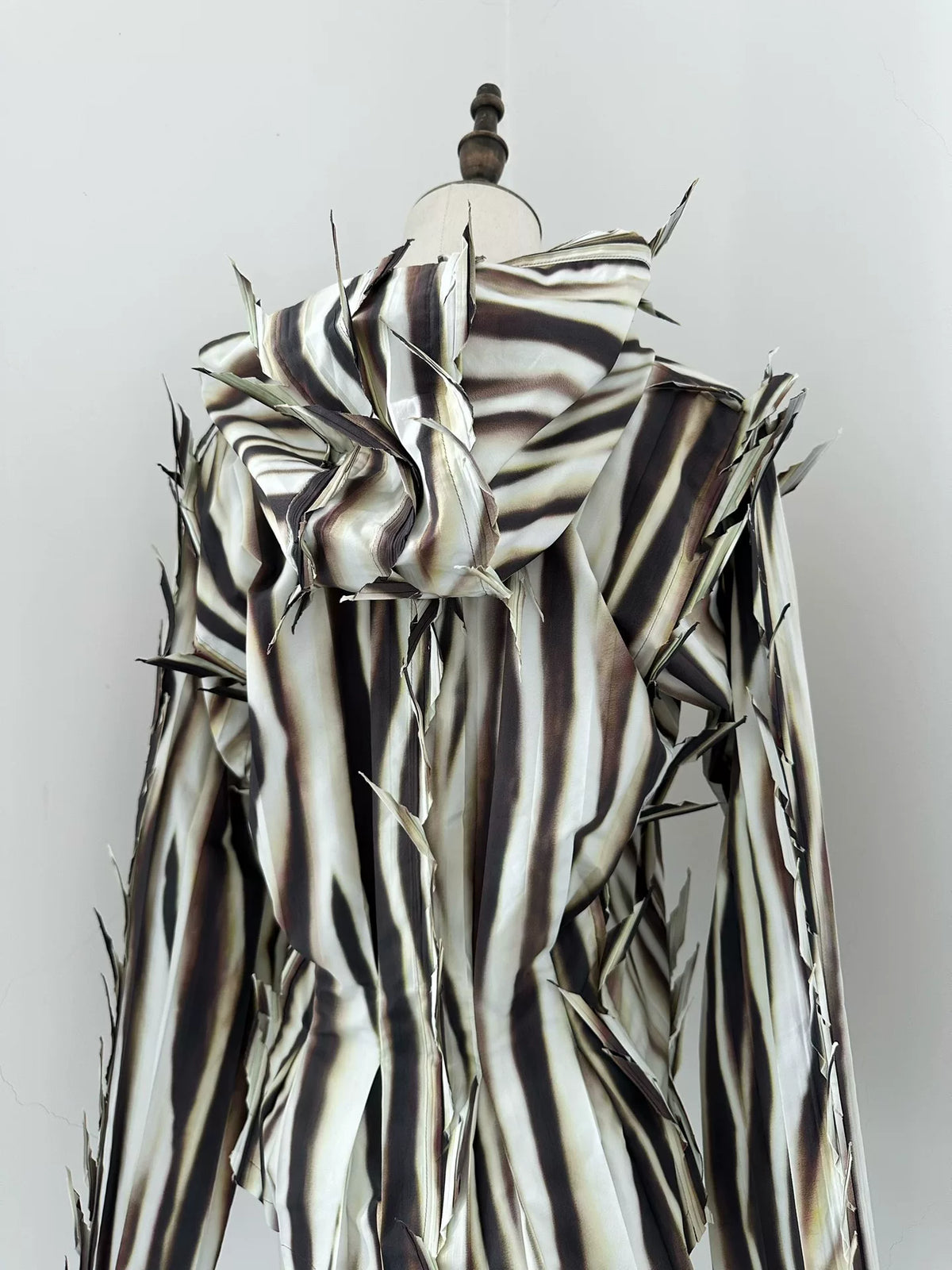 Issey Miyake 2007 runway thorn hooded shirt