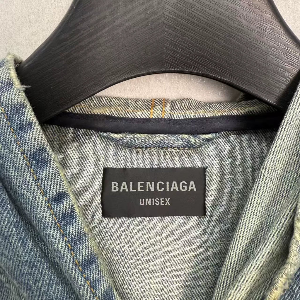 Balenciaga Denim Hooded Jacket - Devines
