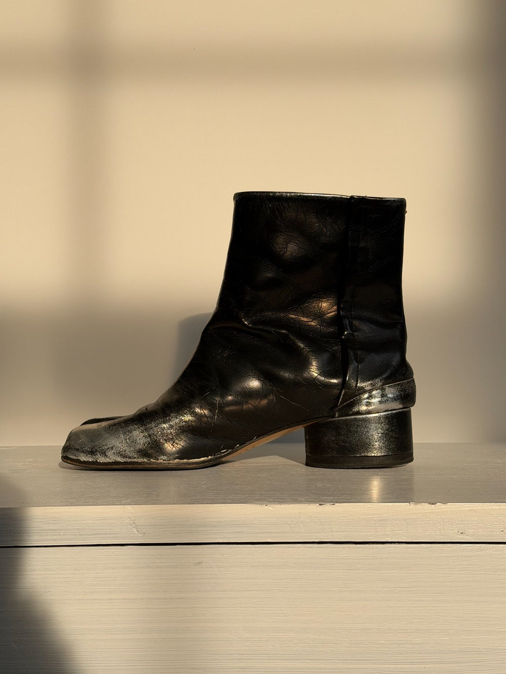 Maison Margiela Color Wash Leather Tabi Shoes