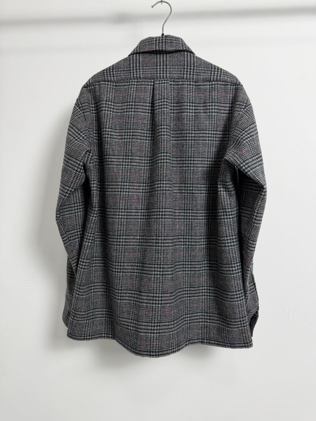 Saint Laurent Paris SLP 16FW Hedi POW Check Wool Overshirt
