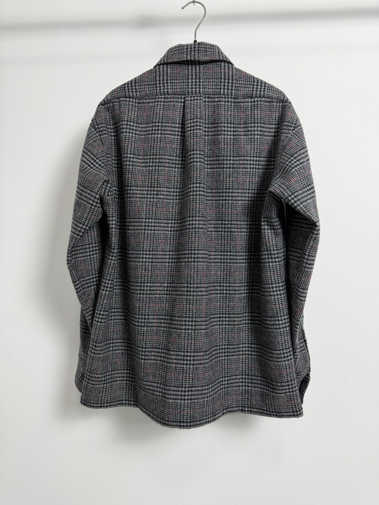 Saint Laurent Paris SLP 16FW Hedi POW Check Wool Overshirt