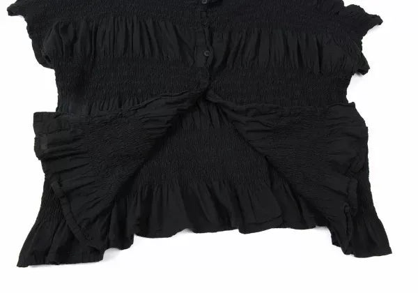 Issey Miyake Vintage Black Lace Pleated Top