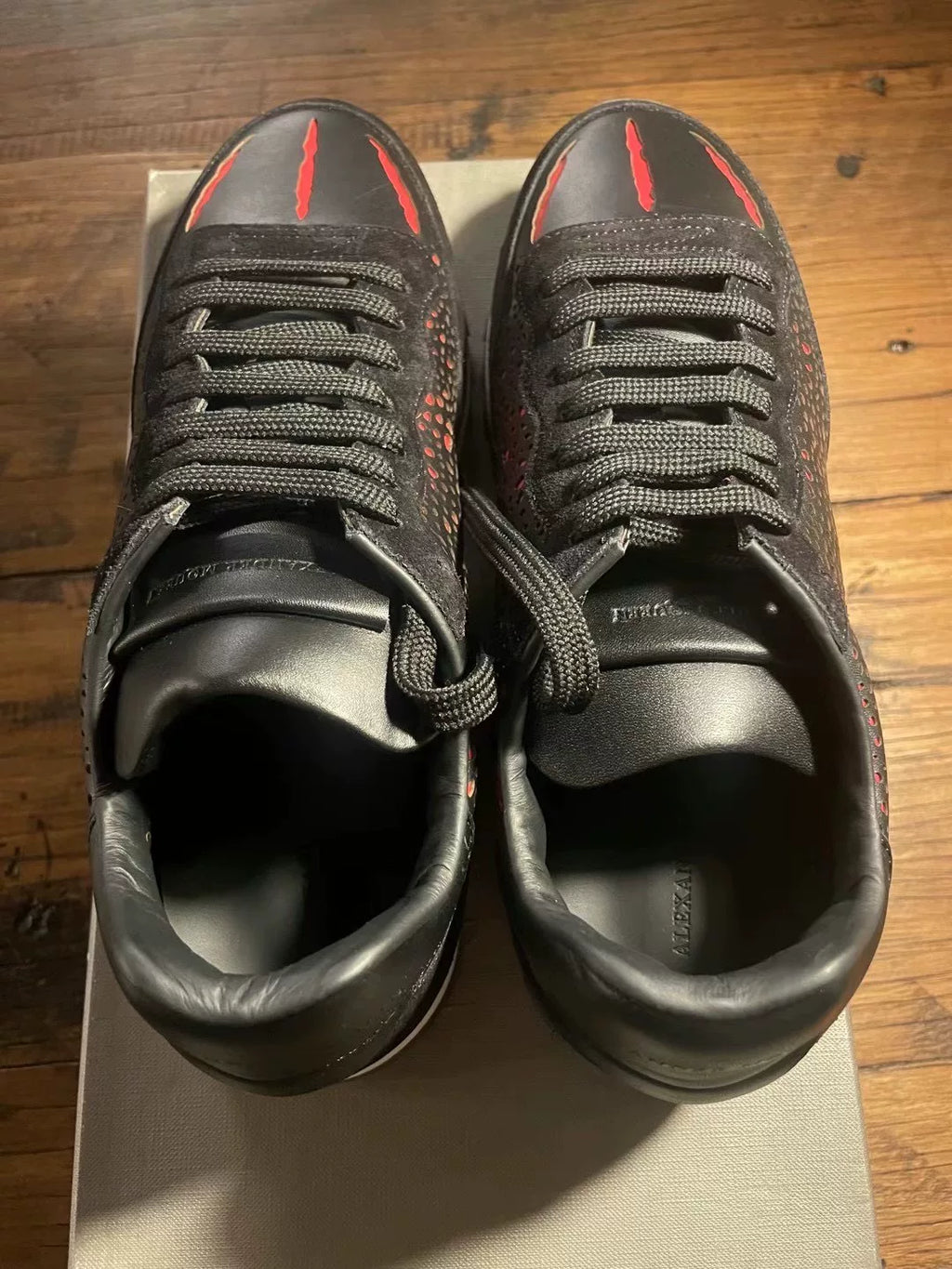 Alexander McQueen SS16 Claw Runner Leather Sneakers