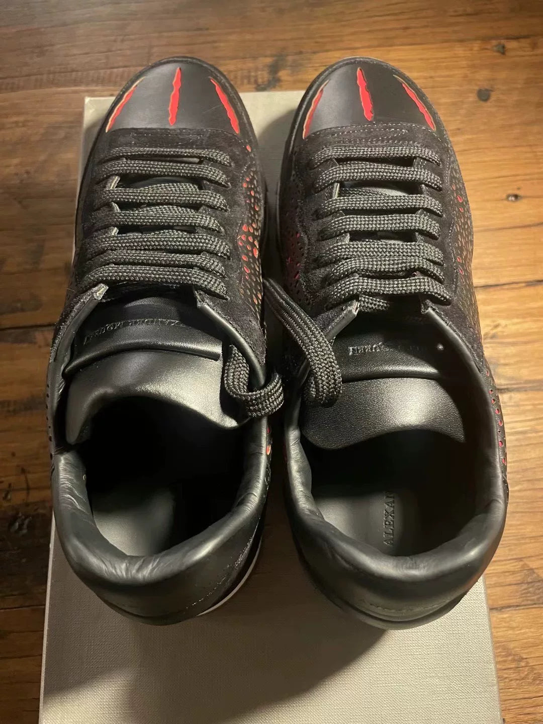 Alexander McQueen SS16 Claw Runner Leather Sneakers