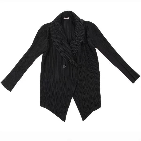 Issey Miyake 1990s Tuxedo Collar Pleated Jacket