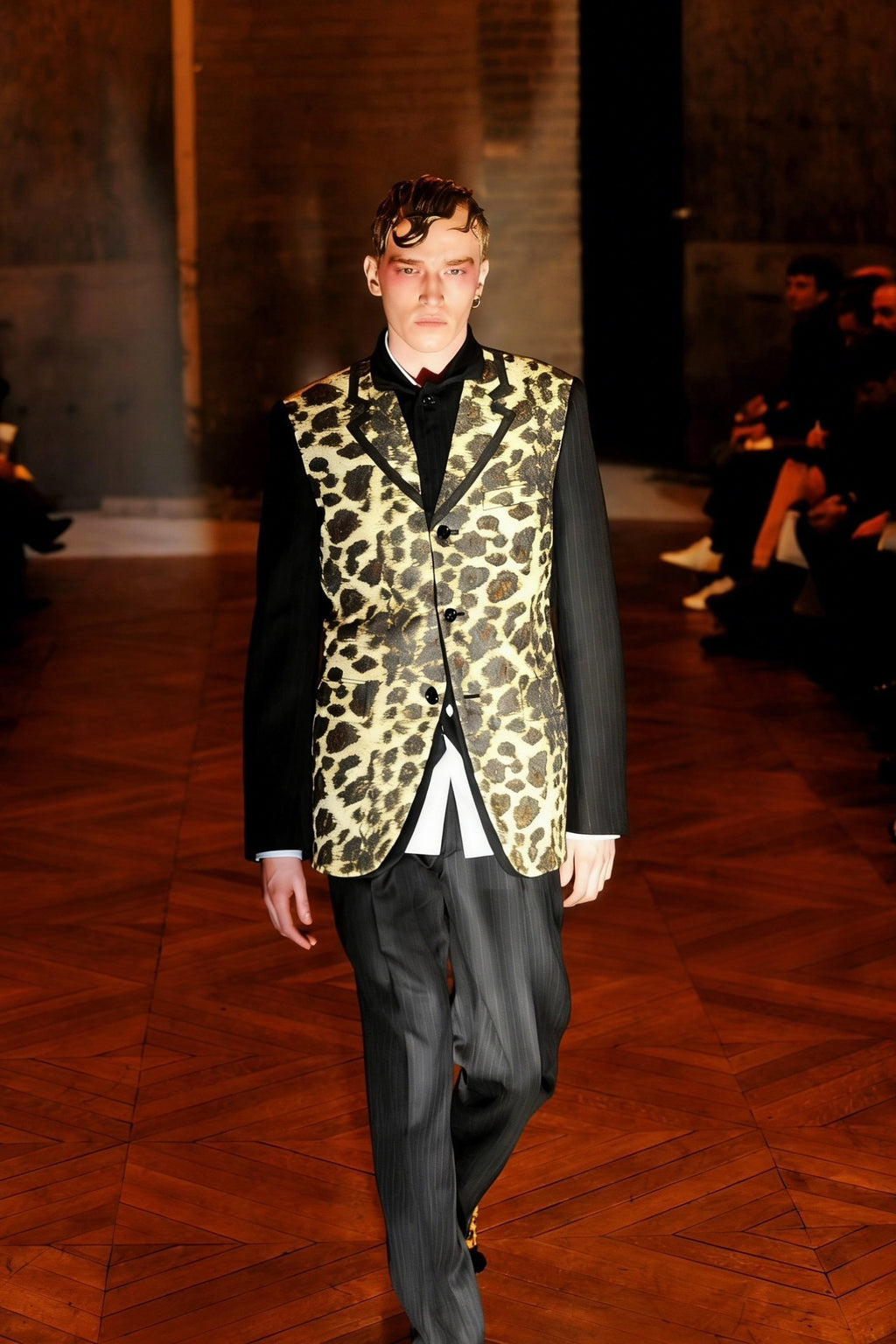 COMME des GARCONS Leopard Print Runway Coat