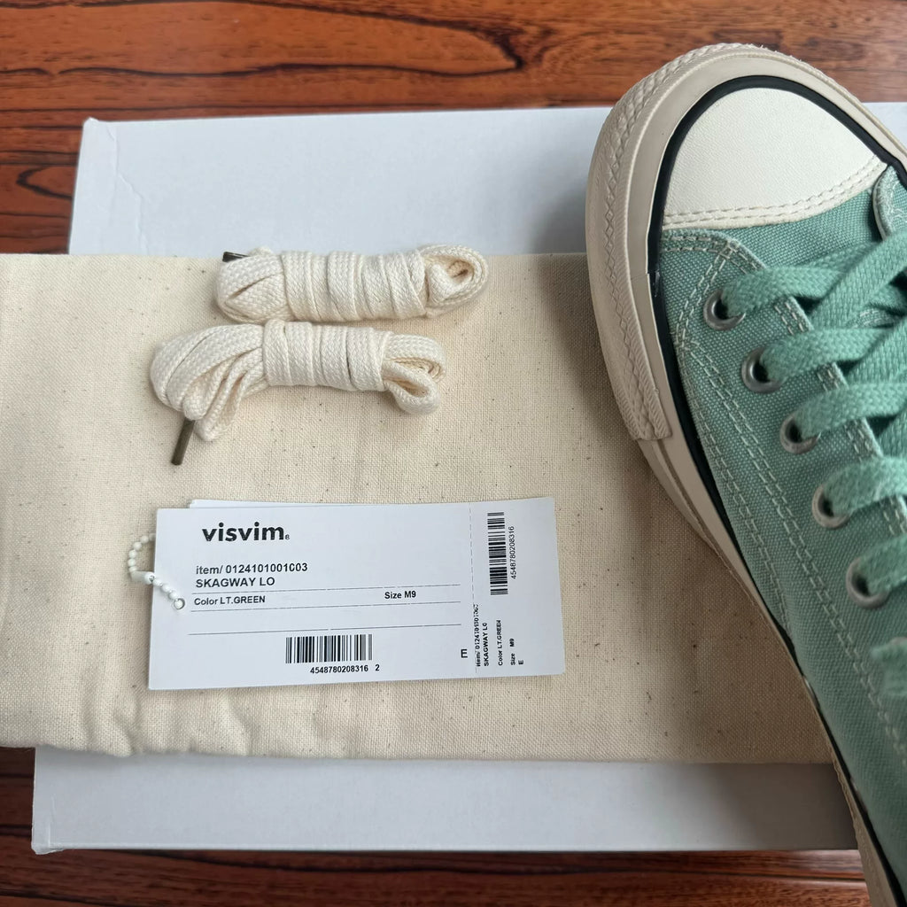 Visvim 24ss SKAGWAY LO CANVAS Thin-sole Canvas Shoes
