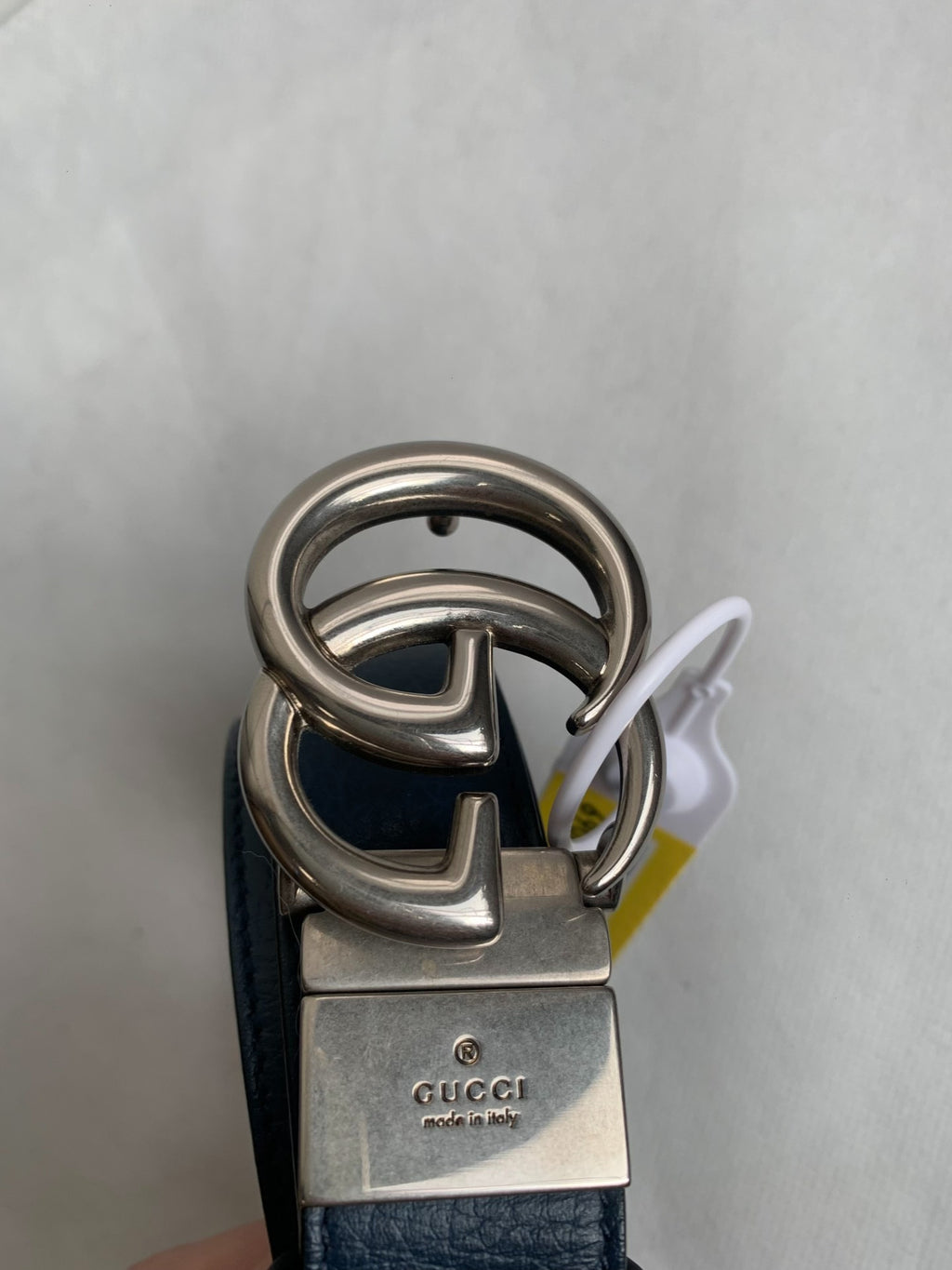 Gucci Blue Double G Belt