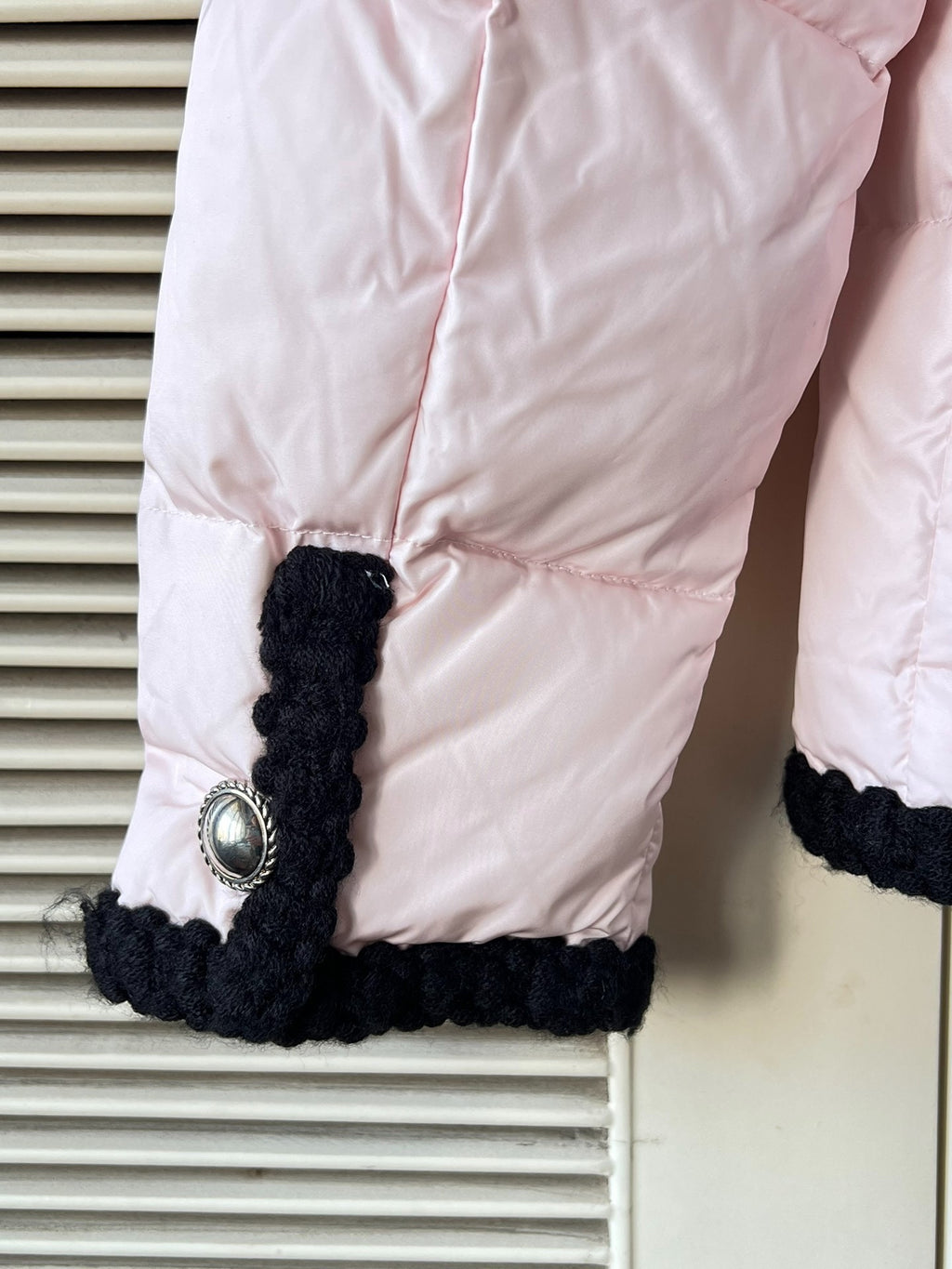 Miu Miu Black Down V-Neck Jacket