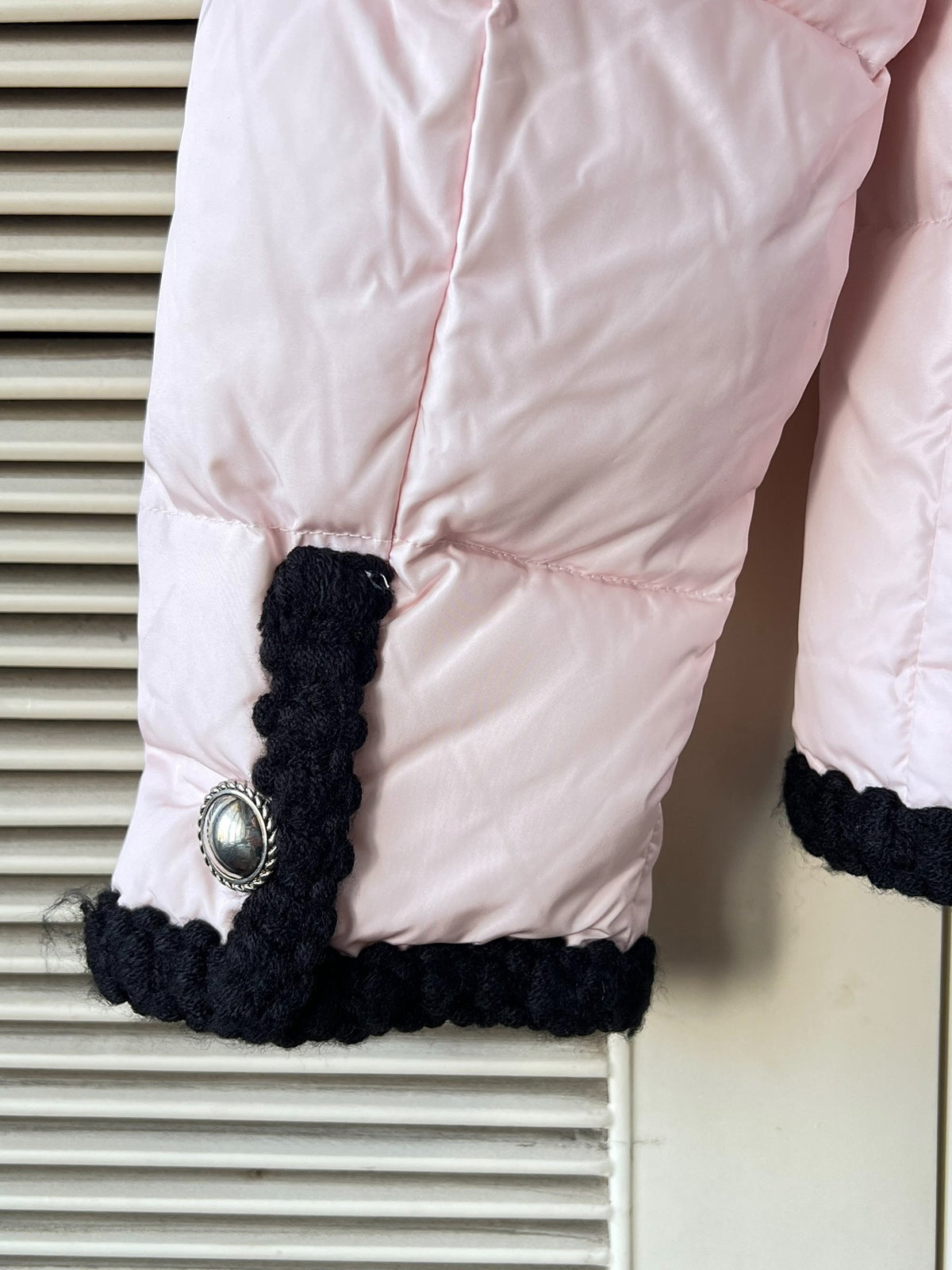 Miu Miu Black Down V-Neck Jacket