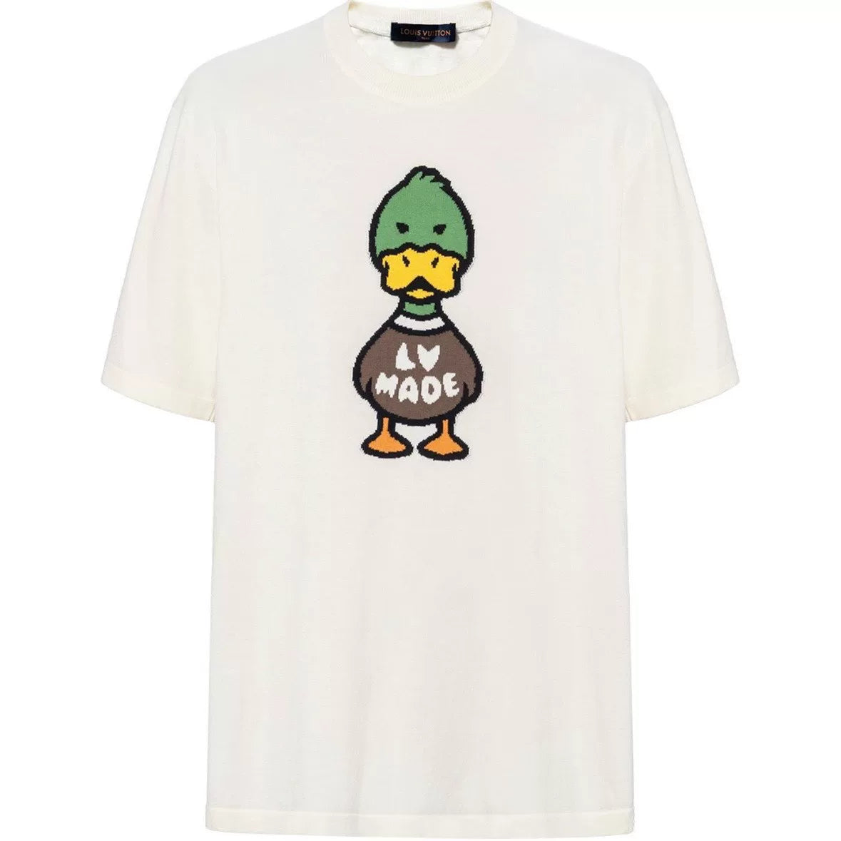 Louis Vuitton Knit X Nigo2 Cotton Beige Short Sleeve T-Shirt