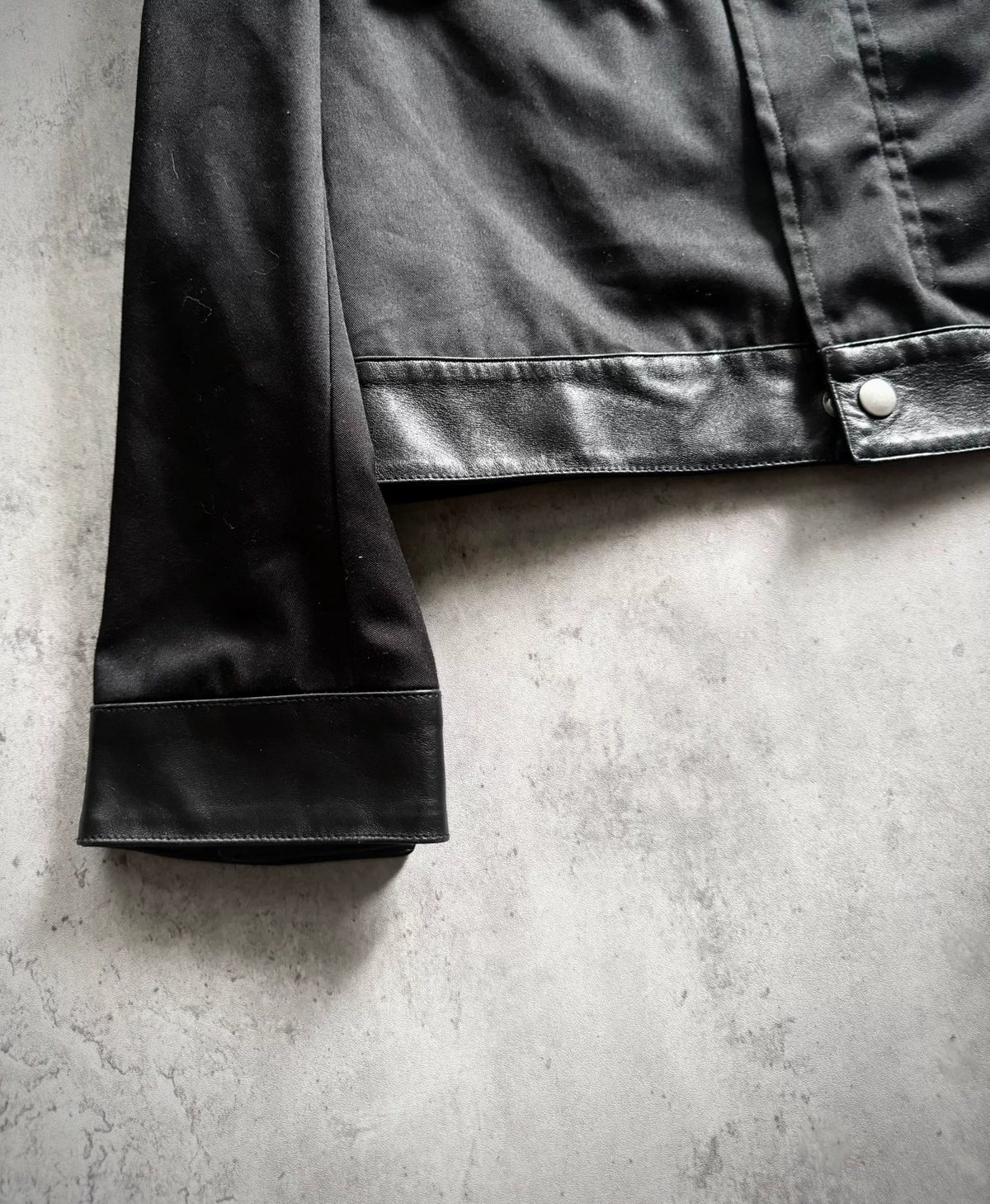 Saint Laurent Paris 13SS Hedi Slimane Black Lambskin Officer Jacket by Hedi Slimane