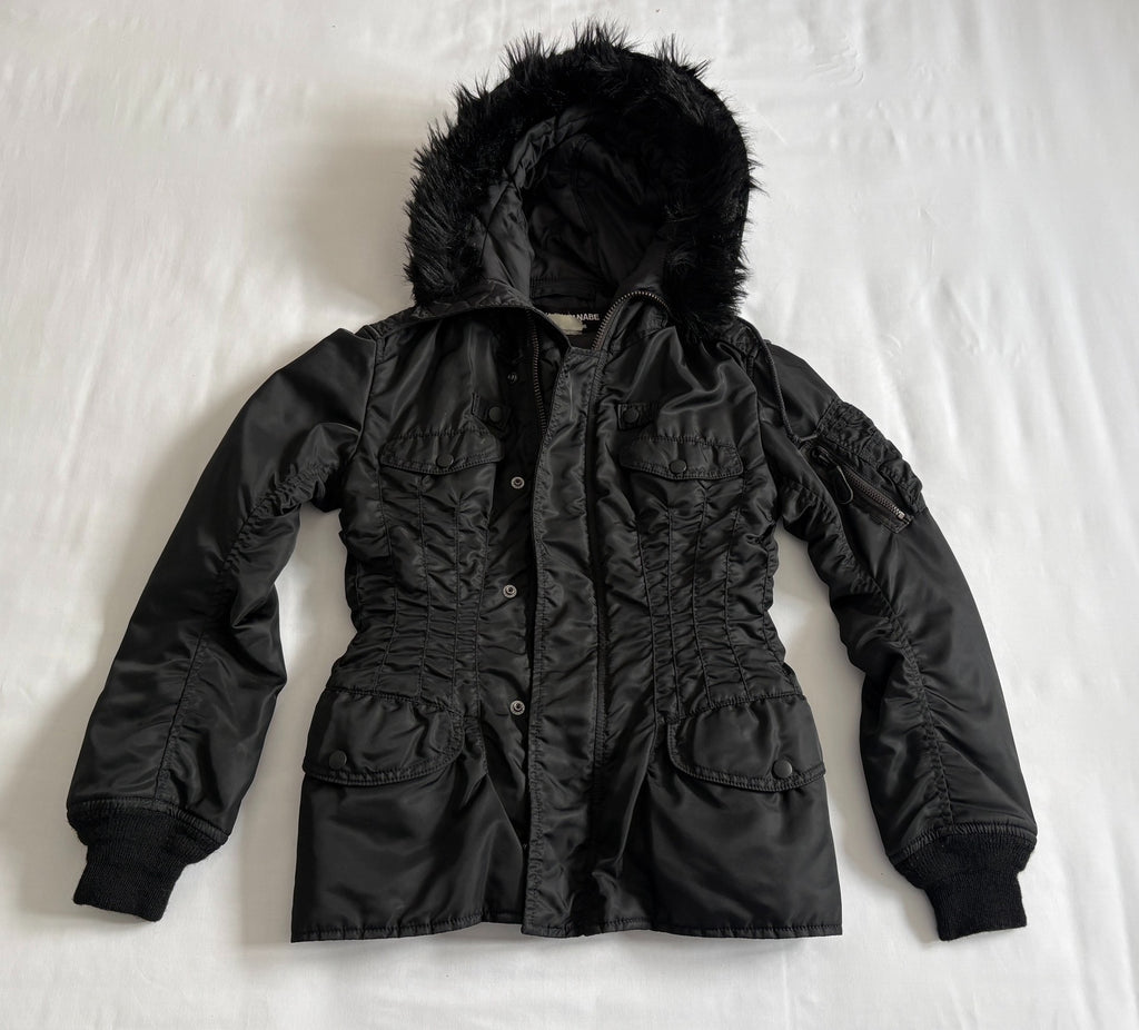 JUNYA WATANABE Show Model Fur‑Collared Cotton Jacket