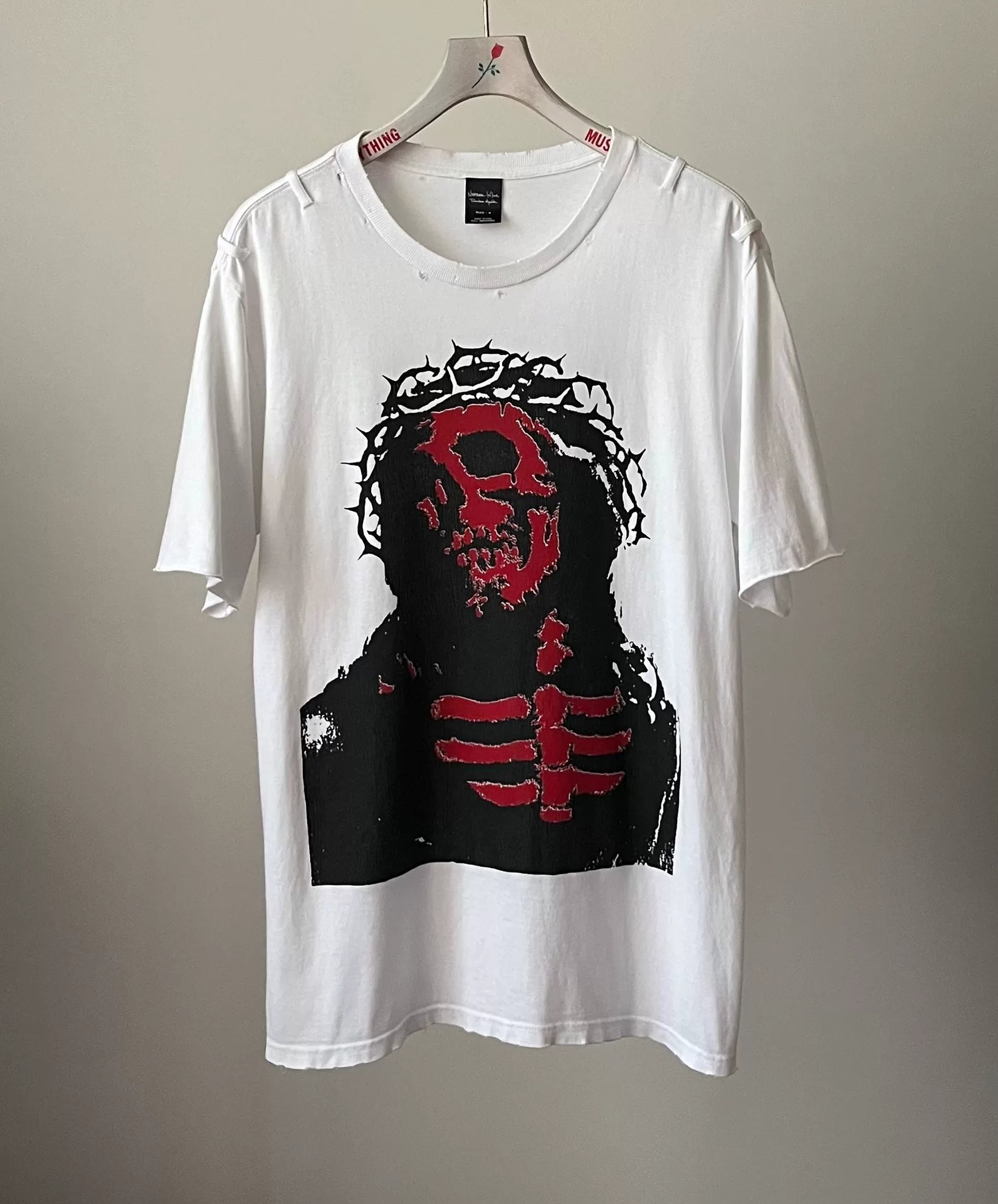 Number (N)ine  06ss jesus skull tee