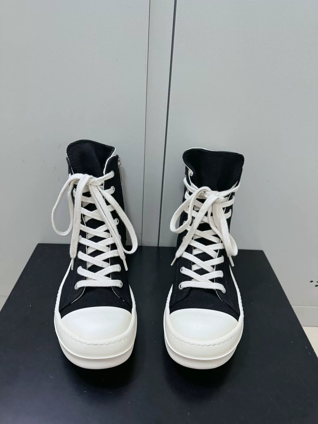Rick Owens DRKSHDW lace-up zip-fastening Sneakers | Black