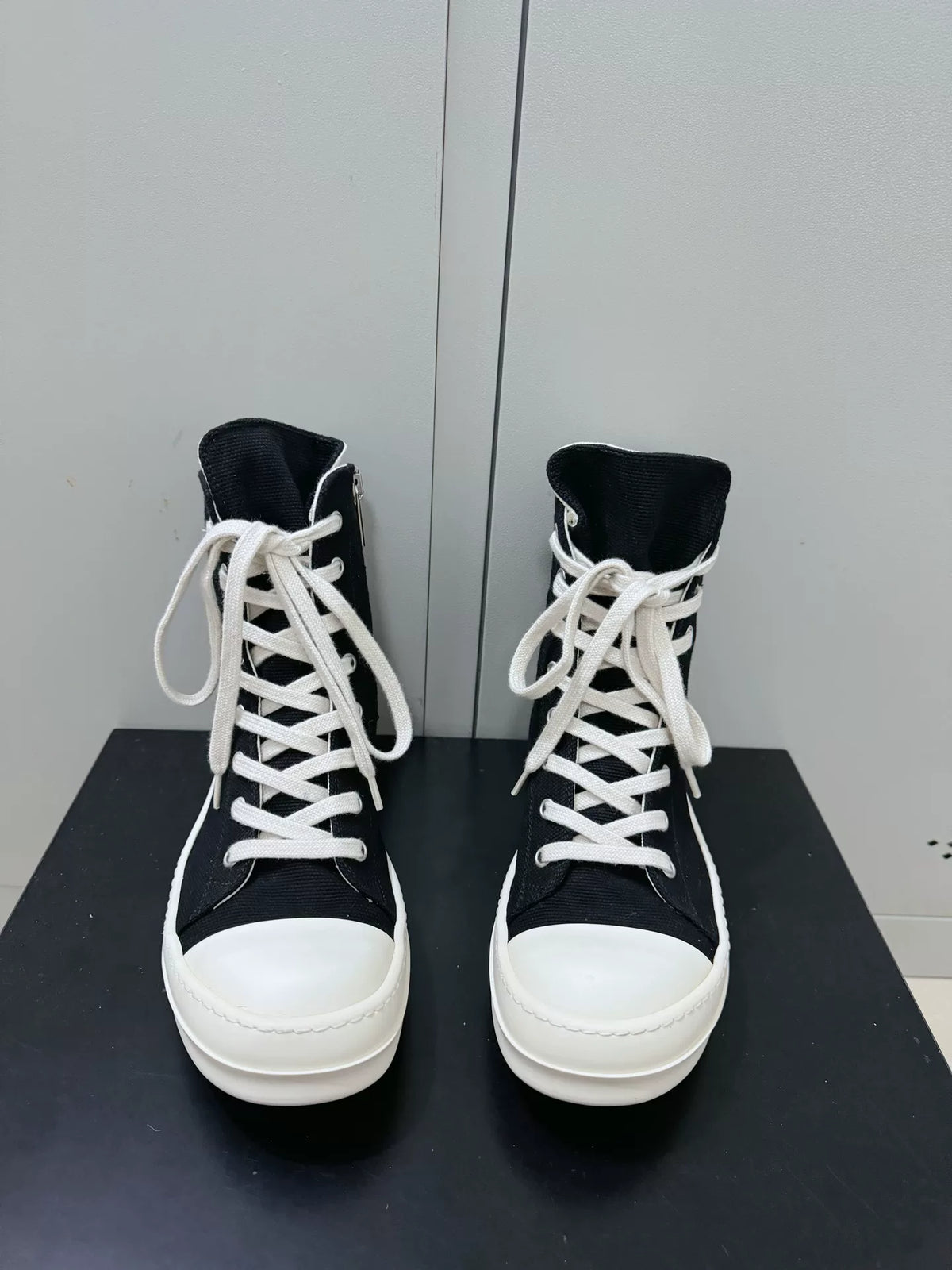 Rick Owens DRKSHDW lace-up zip-fastening Sneakers | Black
