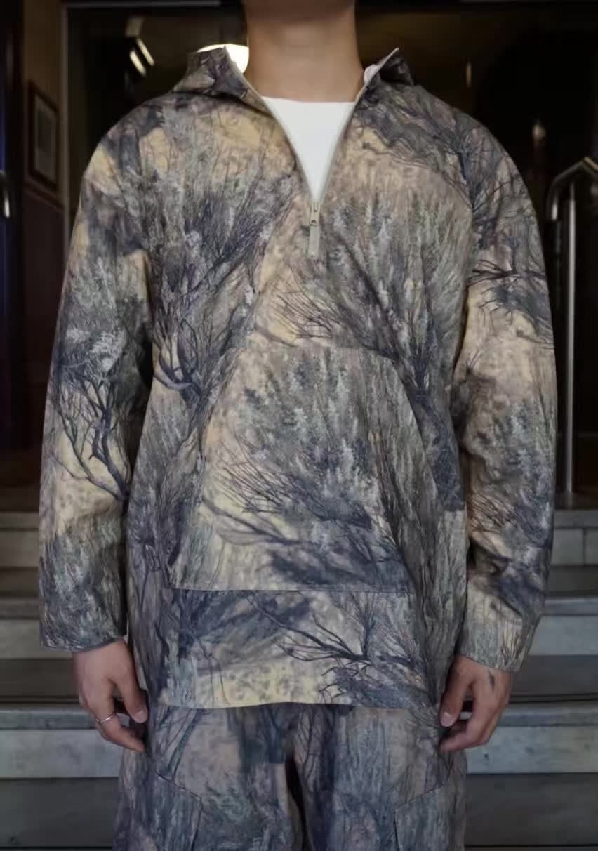 Yeezy Season 4 Camouflage Pullover Anorak Cotton Jacket