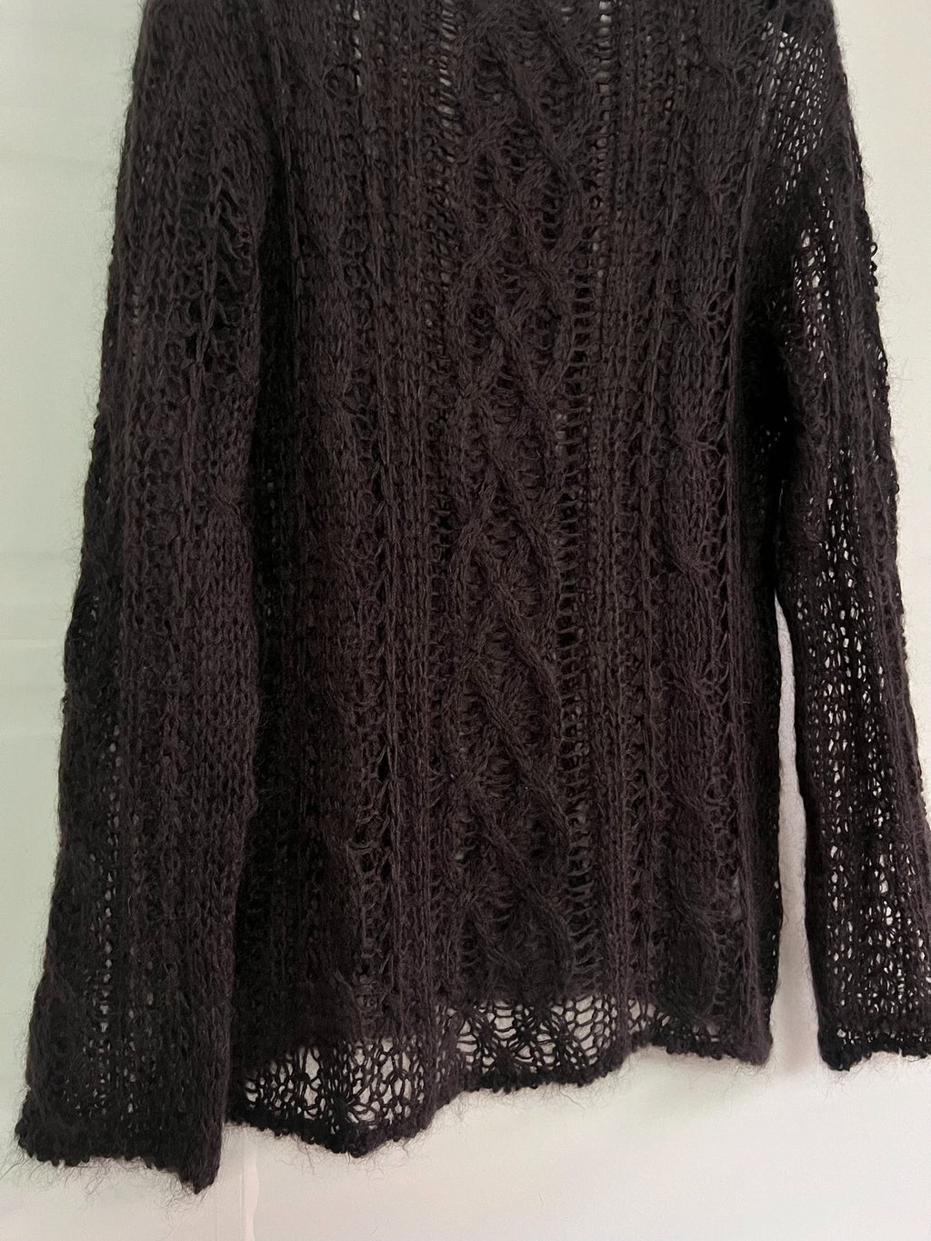 TAKAHIRO MIYASHITA TheSoloist 20AW Miyashita Takaaki designer mesh cut-out jacquard sweater