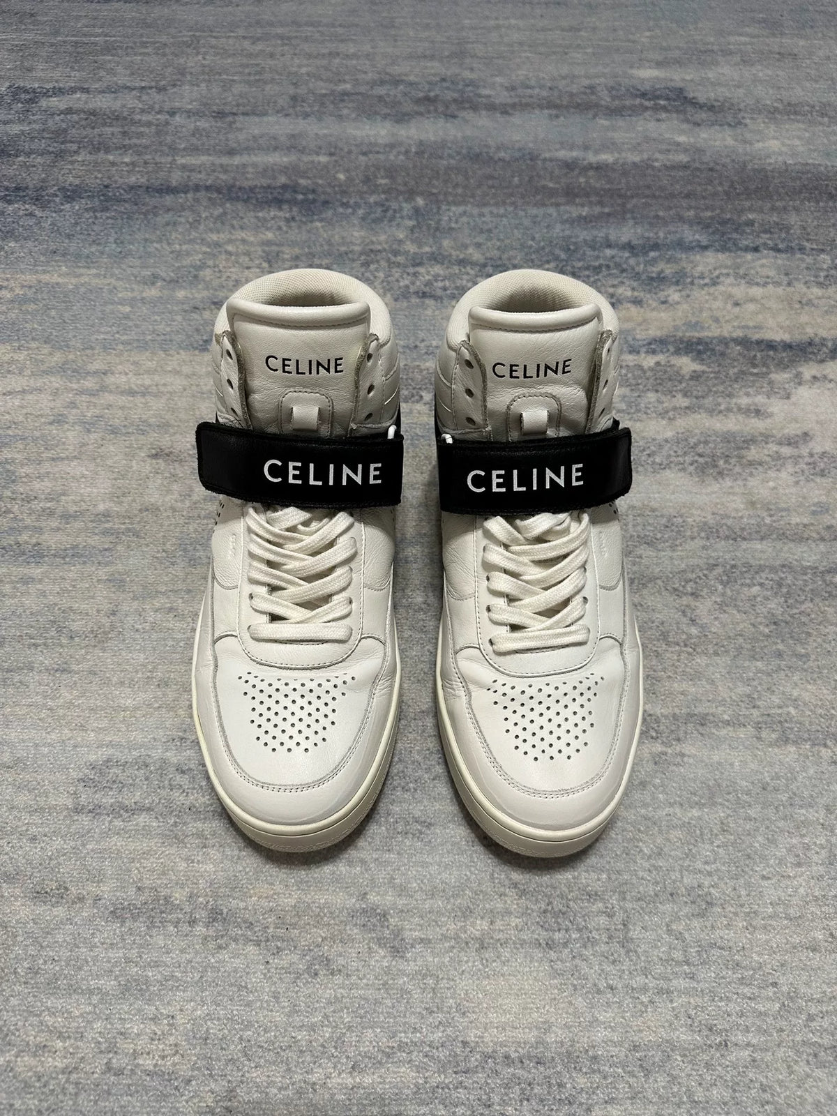Celine Ct-03 Leather High-Top Sneakers