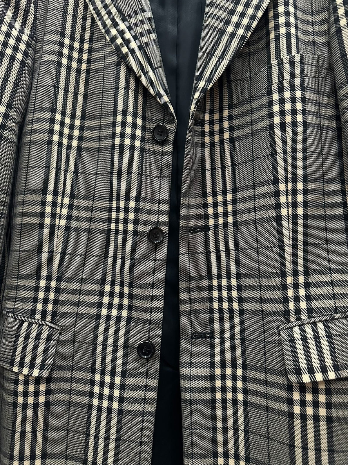 Comme des Garçons CDG 20AW Plaid Suit Silhouette Coat