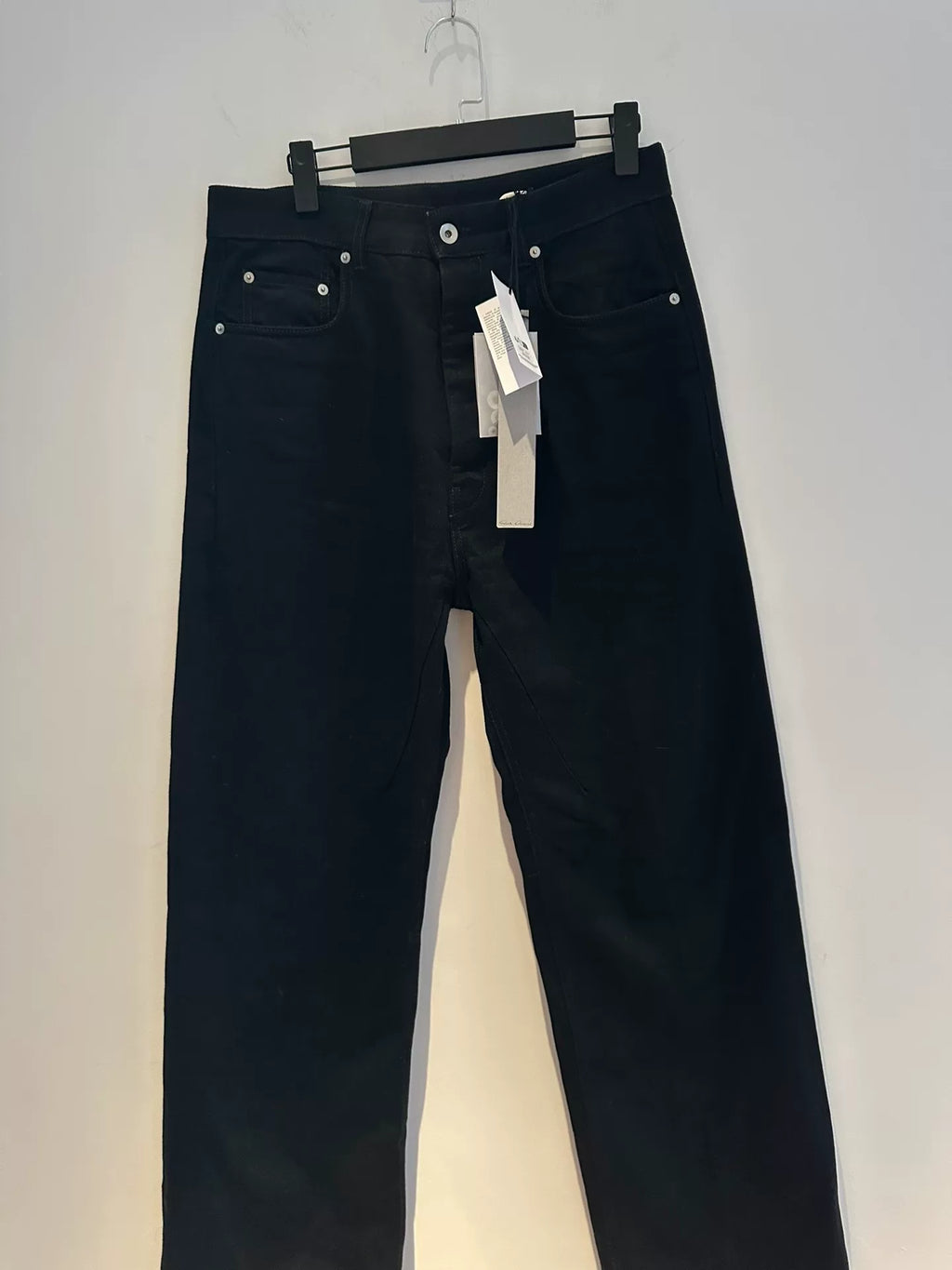Rick Owens Geth Cut Distressed Frayed-Hem Pants
